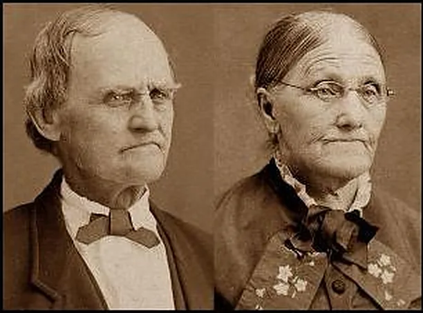 Nineteenth-century photograph of an elderly couple